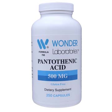 Pantothenic Acid 500 mg