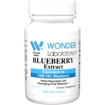 Blueberry Extract | Equivalent to 1500 mg Blueberry
