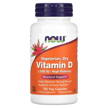 Vegetarian, Dry Vitamin D 1,000 IU High Potency