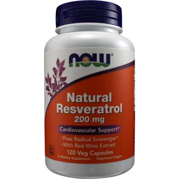Resveratrol Natural Mega Potency 200 Milligrams with Red Wine Extract