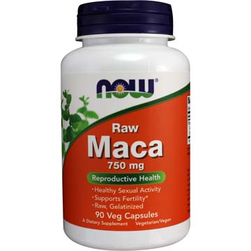 Raw Maca 750 mg - Reproductive Health by Now Brands