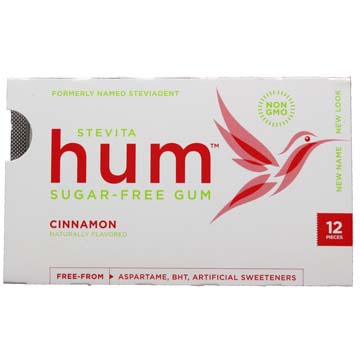 SteviaDent™ Cinnamon Flavored Sugar-Free Chewing Gum
